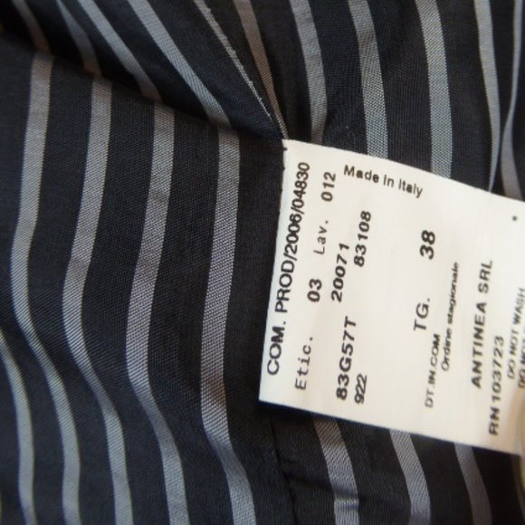 Emporio Giorgio Armani navy blazer 4 i38 tonal stripe made in Italy